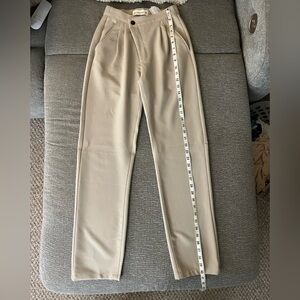 Abercrombie High Waisted Asymmetrical Button Trouser